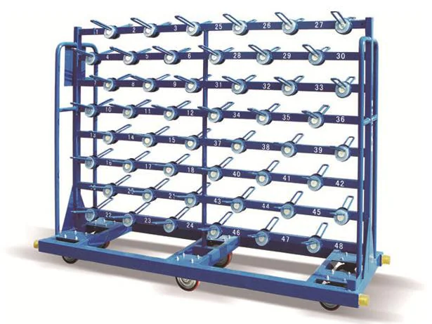 DTY-96 textile silk transport rack with 96 spindle positions