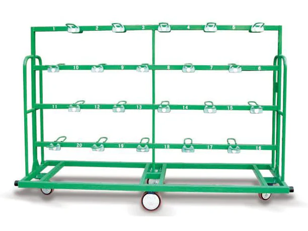 FDY-40 textile silk transport rack with 40 spindle positions
