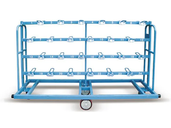 FDY-48 textile silk transport rack with 48 spindle positions