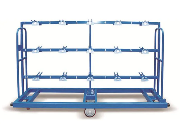 POY-30 textile silk transport rack with 30 spindle positions