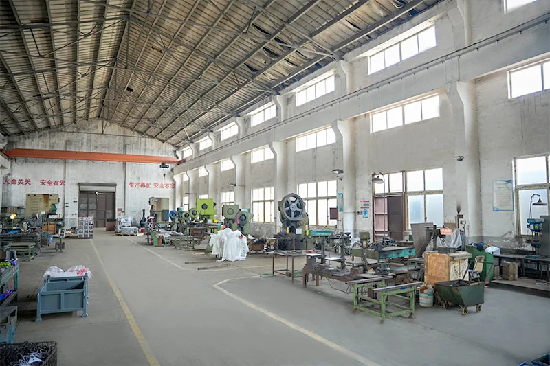 Steel processing workshop of Ping Fang, a stillage supplier and trolley maker in Changshu