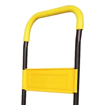Folding handle with comfort grip of the PFPT003 platform trolley