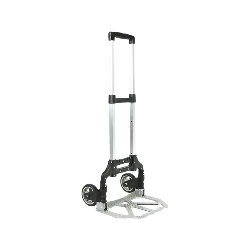 85kgs Load Capacity Aluminum Portable Platform Two-Wheeled Trolley