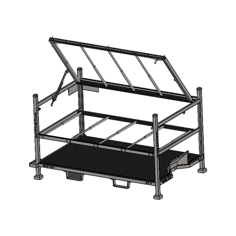 Car Lamp Storage Rack with Tilting Top Frame