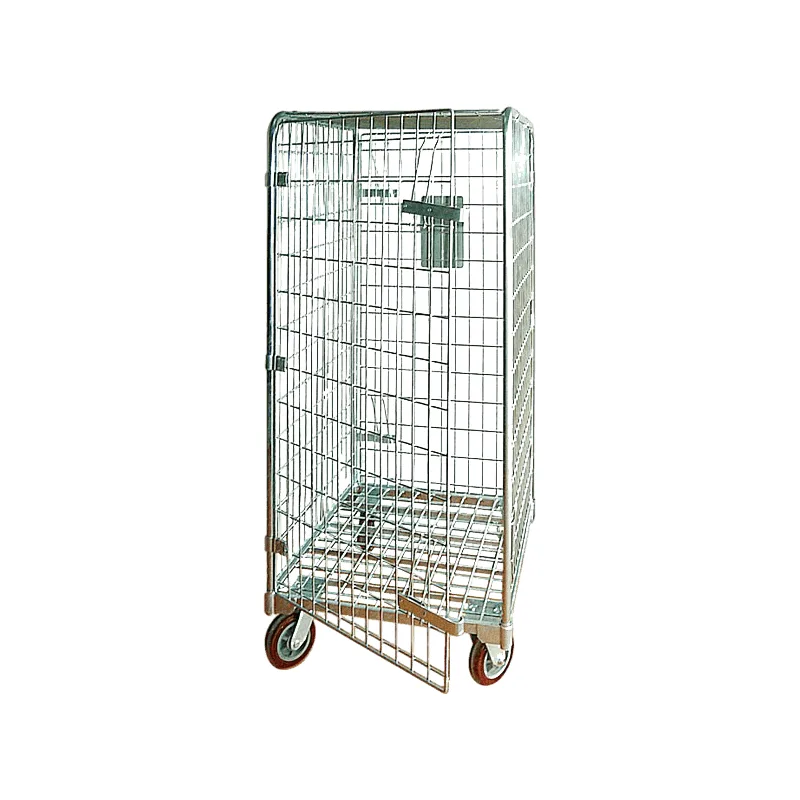 Heavy Duty Warehouse High Storage Capacity 4 Sided Roll Container