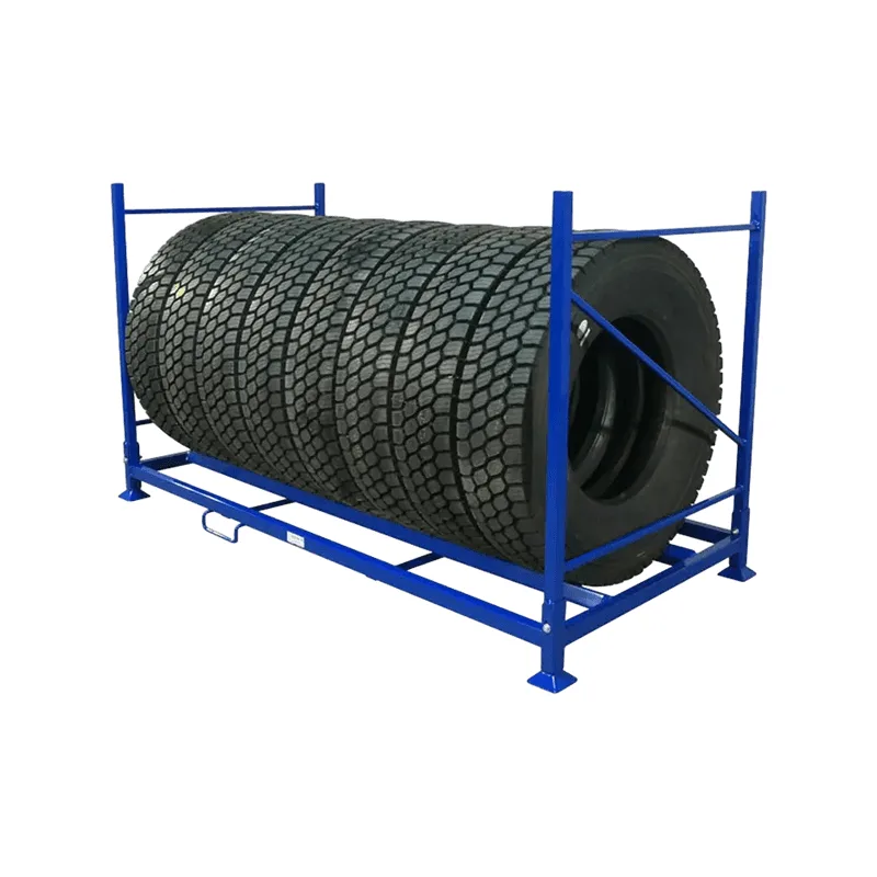 Movable Storage Rack Portable Tire Stack Rack for Warehouse