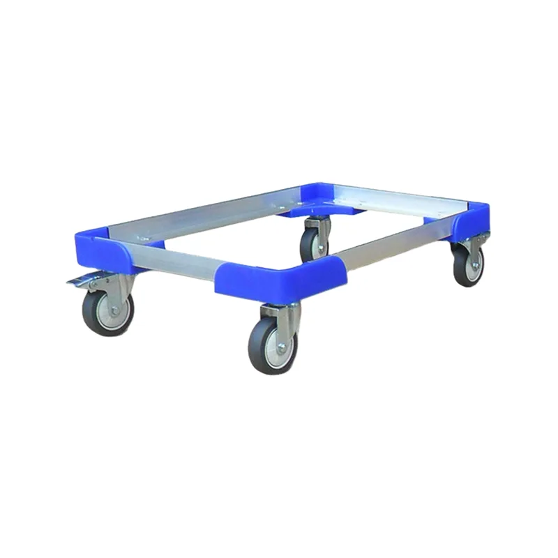 Plastic Aluminum Transport Platform Dolly With Anti-Static Casters