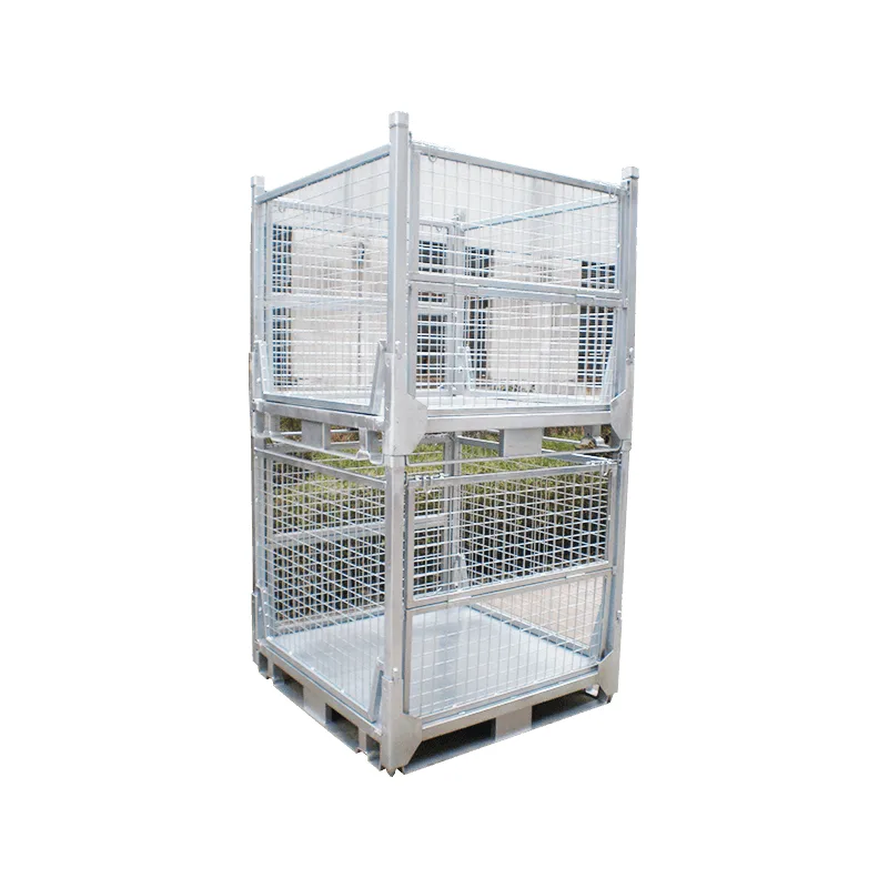 Portable Foldable Galvanized Wire Pallet Mesh Frame