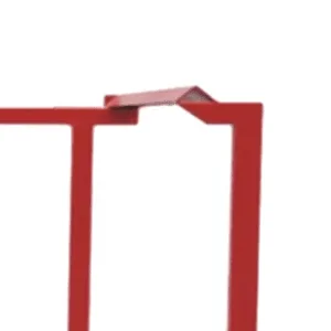 Positioning corners on the post tops of the PFSF007 tire storage stacking pallet