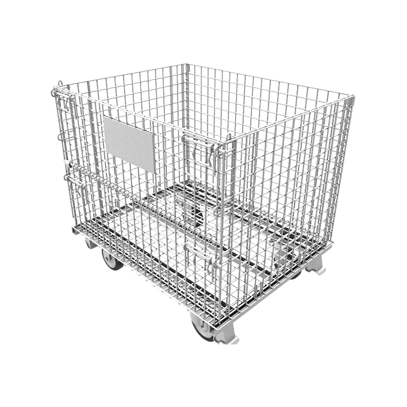 Zinc plated galvanized wire mesh container